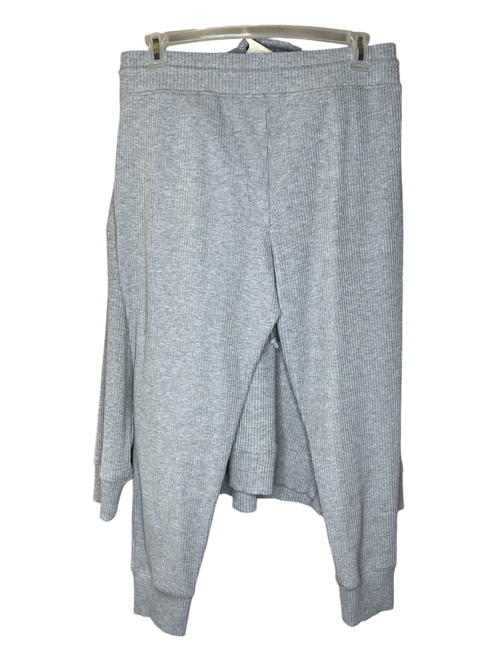 Haven Well Within Cozy Gray Knit Hoodie and Sweatpants Set Sz XL - Picture 5 of 9